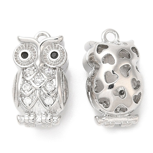 PandaHall Brass with Cubic Zirconia Pendants, Owl, Real Platinum Plated, 15x8.5x7.5mm, Hole: 1.2&1.8mm Brass+Cubic Zirconia Owl Clear
PandaHall Brass with Cubic Zirconia Pendants, Owl, Real Platinum Plated, 15x8.5x7.5mm, Hole: 1.2&1.8mm Brass+Cubic Zirconia Owl Clear