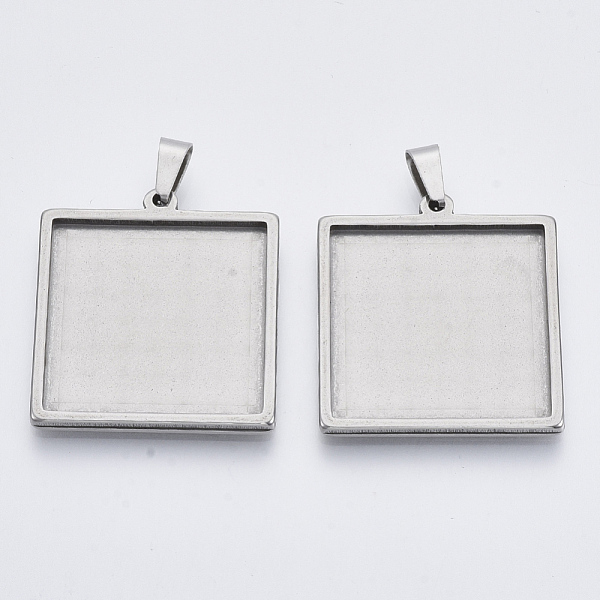 PandaHall 304 Stainless Steel Cabochon Connector Settings, Plain Edge Bezel Cups, Square, Stainless Steel Color, Tray: 25x25mm...
PandaHall 304 Stainless Steel Cabochon Connector Settings, Plain Edge Bezel Cups, Square, Stainless Steel Color, Tray: 25x25mm...