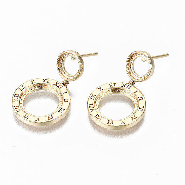 PandaHall Brass Stud Earring Findings, Cabochon Open Back Settings, Nickel Free, Flat Round, Real 18K Gold Plated, Tray: 7~10.5mm, 25mm, Pin...
PandaHall Brass Stud Earring Findings, Cabochon Open Back Settings, Nickel Free, Flat Round, Real 18K Gold Plated, Tray: 7~10.5mm, 25mm, Pin...