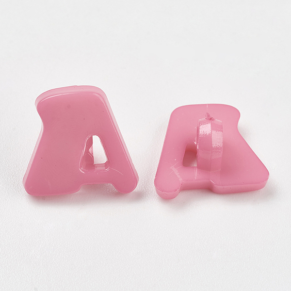 PandaHall Acrylic Shank Buttons, 1-Hole, Dyed, Letter A, Pink, 14x13x2mm, Hole: 3mm Acrylic Letter Pink
PandaHall Acrylic Shank Buttons, 1-Hole, Dyed, Letter A, Pink, 14x13x2mm, Hole: 3mm Acrylic Letter Pink