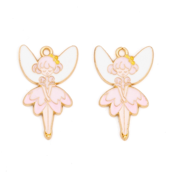 PandaHall Rack Plating Alloy Enamel Pendants, Golden, Angel Charm, Misty Rose, 30x19x1.5mm, Hole: 1.8mm Alloy+Enamel Angel & Fairy
PandaHall Rack Plating Alloy Enamel Pendants, Golden, Angel Charm, Misty Rose, 30x19x1.5mm, Hole: 1.8mm Alloy+Enamel Angel & Fairy