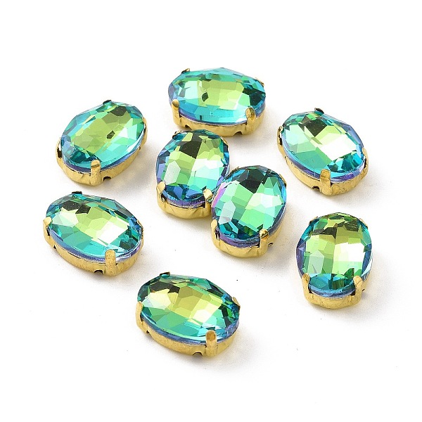 PandaHall Oval Sew on Rhinestone, Faceted Glass Rhinestone, Multi-Strand Links, with Golden Tone 201 Stainless Steel Settings, Sphinx..., Green
PandaHall Oval Sew on Rhinestone, Faceted Glass Rhinestone, Multi-Strand Links, with Golden Tone 201 Stainless Steel Settings, Sphinx..., Green