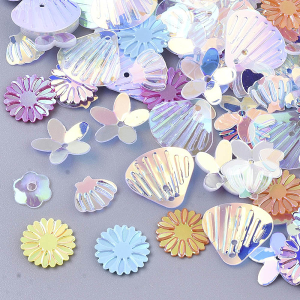 PandaHall Ornament Accessories, PVC Plastic Paillette/Sequins Beads, Mixed Shapes with Flower, Mixed Color, 4~11x4~12x0.4~1.5mm, Hole..., Multicolor
PandaHall Ornament Accessories, PVC Plastic Paillette/Sequins Beads, Mixed Shapes with Flower, Mixed Color, 4~11x4~12x0.4~1.5mm, Hole..., Multicolor
