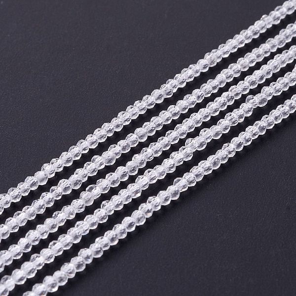 PandaHall Transparent Glass Beads Strands, Faceted, Round, Clear, 2mm, Hole: 0.6mm, about 182~201pcs/strand, 14.57~15.24 inch((37~38.7cm)...
PandaHall Transparent Glass Beads Strands, Faceted, Round, Clear, 2mm, Hole: 0.6mm, about 182~201pcs/strand, 14.57~15.24 inch((37~38.7cm)...