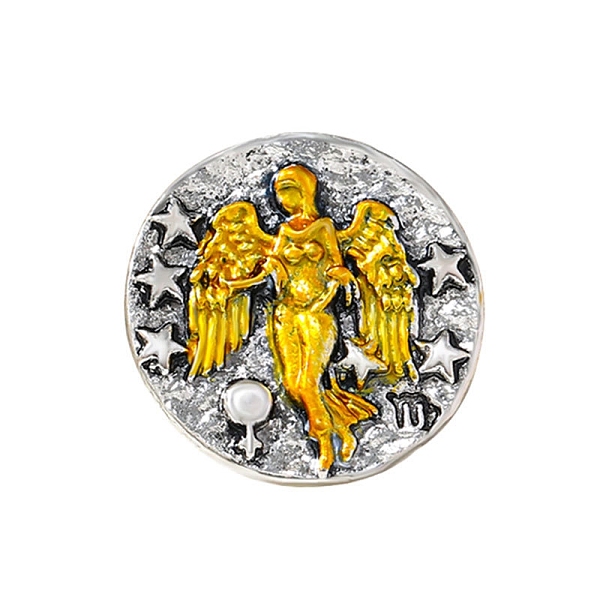 PandaHall Constellation Alloy Pins, Round Brooch, Zodiac Sign Badge for Clothes Backpack, Virgo, 18mm Alloy Virgo
PandaHall Constellation Alloy Pins, Round Brooch, Zodiac Sign Badge for Clothes Backpack, Virgo, 18mm Alloy Virgo