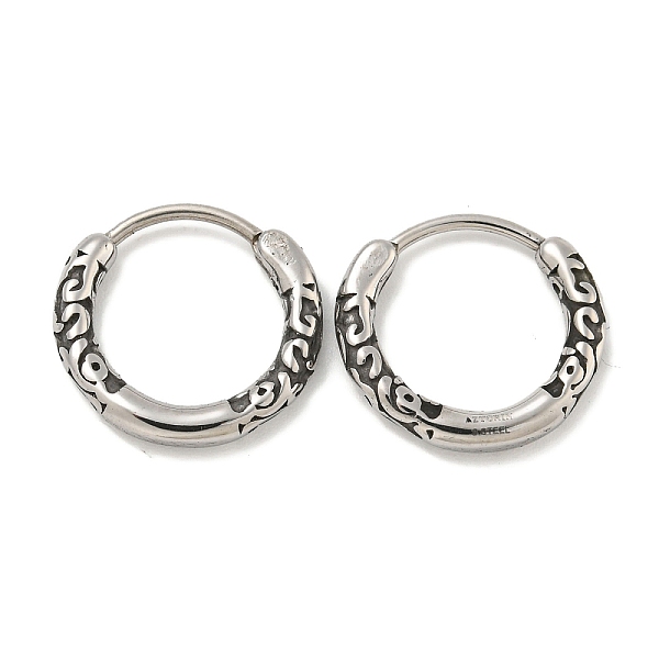 PandaHall 316 Surgical Stainless Steel Hoop Earrings, Ring, Antique Silver, 14x2.5mm 316 Surgical Stainless Steel Ring
PandaHall 316 Surgical Stainless Steel Hoop Earrings, Ring, Antique Silver, 14x2.5mm 316 Surgical Stainless Steel Ring