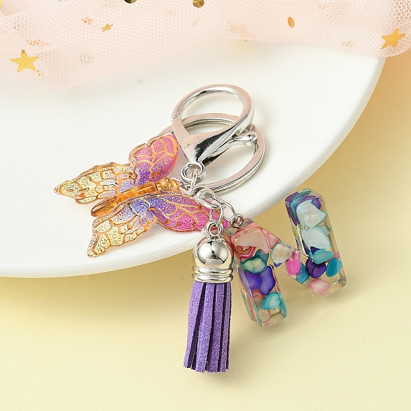 PandaHall Resin Letter & Acrylic Butterfly Charms Keychain, Tassel Pendant Keychain with Alloy Keychain Clasp, Letter N, 9cm Acrylic Letter...
PandaHall Resin Letter & Acrylic Butterfly Charms Keychain, Tassel Pendant Keychain with Alloy Keychain Clasp, Letter N, 9cm Acrylic Letter...