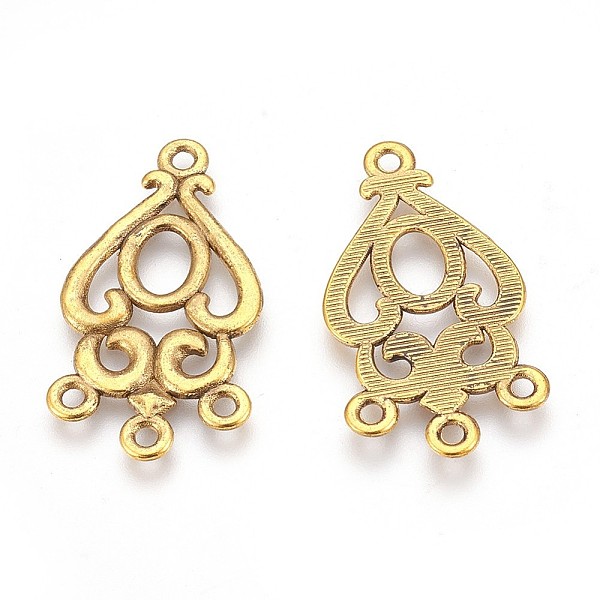 PandaHall Alloy teardrop, Chandelier Component Links, Lead Free and Cadmium Free, Antique Golden, 34x18x1.5mm, Hole: 2mm Alloy Teardrop
PandaHall Alloy teardrop, Chandelier Component Links, Lead Free and Cadmium Free, Antique Golden, 34x18x1.5mm, Hole: 2mm Alloy Teardrop