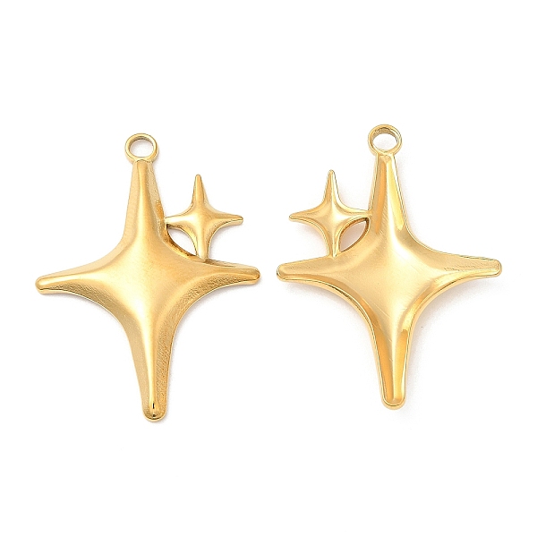 PandaHall 304 Stainless Steel Pendants, Star Charm, Real 18K Gold Plated, 36x26x3mm, Hole: 3mm 304 Stainless Steel Star
PandaHall 304 Stainless Steel Pendants, Star Charm, Real 18K Gold Plated, 36x26x3mm, Hole: 3mm 304 Stainless Steel Star