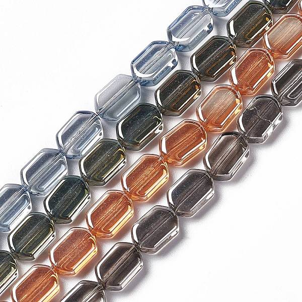 PandaHall Electroplate Glass Beads Strands, Pearl Luster Plated, Rectangle, Mixed Color, 9.5x6~6.5x3.5mm, Hole: 1mm, about 68pcs/strand..., Multicolor
PandaHall Electroplate Glass Beads Strands, Pearl Luster Plated, Rectangle, Mixed Color, 9.5x6~6.5x3.5mm, Hole: 1mm, about 68pcs/strand..., Multicolor