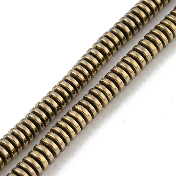 PandaHall Electroplated Synthetic Non-magnetic Hematite Beads Strands, Flat Round/Disc, Heishi Beads, Light Gold Plated, 5.1~5.4x1.7~1.85mm...
PandaHall Electroplated Synthetic Non-magnetic Hematite Beads Strands, Flat Round/Disc, Heishi Beads, Light Gold Plated, 5.1~5.4x1.7~1.85mm...