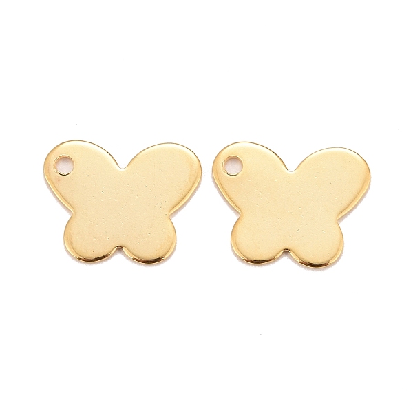PandaHall 201 Stainless Steel Charms, Butterfly, Real 24k Gold Plated, 10x12x0.8mm, Hole: 1.6mm 201 Stainless Steel Butterfly
PandaHall 201 Stainless Steel Charms, Butterfly, Real 24k Gold Plated, 10x12x0.8mm, Hole: 1.6mm 201 Stainless Steel Butterfly