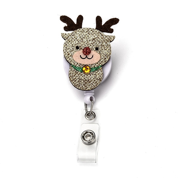 PandaHall Christmas Reindeer/Stag/Deer Glitter Powder Felt & ABS Plastic Badge Reel, Retractable Badge Holder, with Iron Alligator Clip...
PandaHall Christmas Reindeer/Stag/Deer Glitter Powder Felt & ABS Plastic Badge Reel, Retractable Badge Holder, with Iron Alligator Clip...