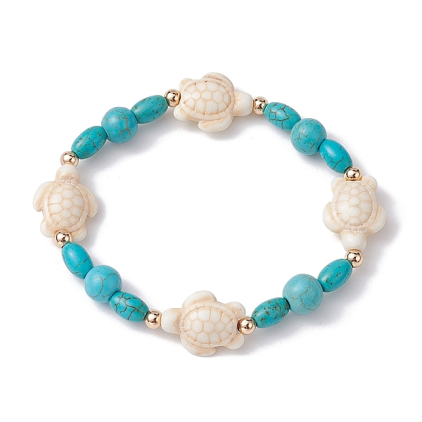 PandaHall Turtle Synthetic Turquoise Beaded Stretch Bracelet, Colorful, Inner Diameter: 2-1/4 inch(5.7cm) Synthetic Turquoise Turtle
PandaHall Turtle Synthetic Turquoise Beaded Stretch Bracelet, Colorful, Inner Diameter: 2-1/4 inch(5.7cm) Synthetic Turquoise Turtle