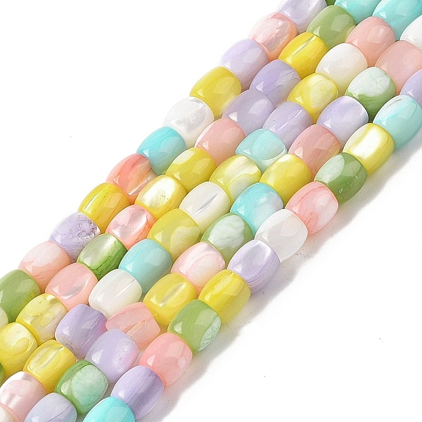 PandaHall Natural Trochid Shell/Trochus Shell Beads Strands, Dyed, Column, Mixed Color, 5~6x5.5~6mm, Hole: 1mm, about 62~64pcs/strand..., Multicolor
PandaHall Natural Trochid Shell/Trochus Shell Beads Strands, Dyed, Column, Mixed Color, 5~6x5.5~6mm, Hole: 1mm, about 62~64pcs/strand..., Multicolor