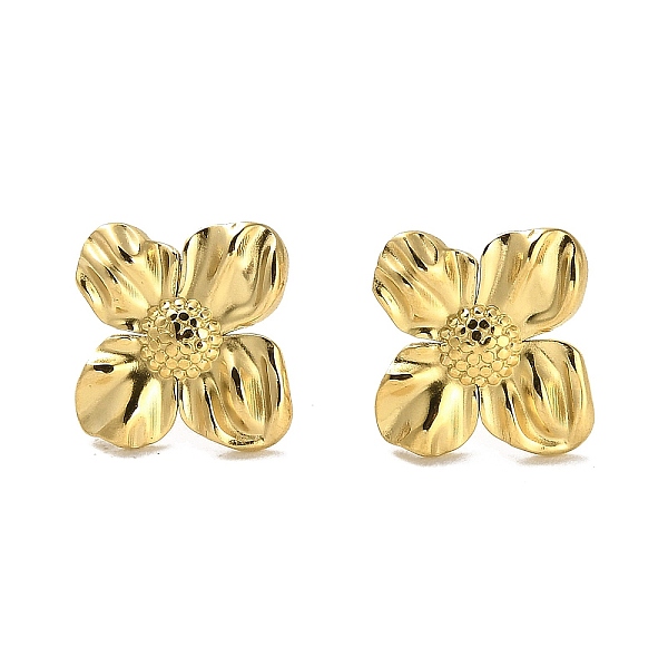 PandaHall Golden 304 Stainless Steel Stud Earrings, Flower, 15x14.5mm 304 Stainless Steel Flower
PandaHall Golden 304 Stainless Steel Stud Earrings, Flower, 15x14.5mm 304 Stainless Steel Flower