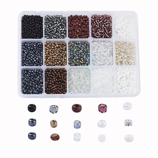 PandaHall 8/0 Glass Seed Beads, Transparent & Frosted Colors & Baking Paint & Opaque Colors Lustered & Opaque Colours & Trans. Colours..., Multicolor
PandaHall 8/0 Glass Seed Beads, Transparent & Frosted Colors & Baking Paint & Opaque Colors Lustered & Opaque Colours & Trans. Colours..., Multicolor