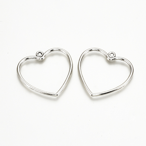 PandaHall Tibetan Style Alloy Pendants, Heart, Cadmium Free & Lead Free, Antique Silver, 28.5x30x2mm, Hole: 1mm Alloy Heart
PandaHall Tibetan Style Alloy Pendants, Heart, Cadmium Free & Lead Free, Antique Silver, 28.5x30x2mm, Hole: 1mm Alloy Heart