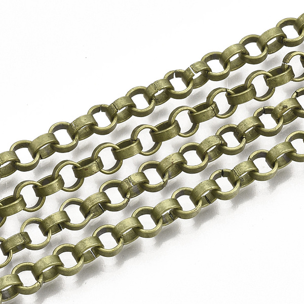 PandaHall Iron Rolo Chains, Belcher Chain, with Spool, Unwelded, Antique Bronze, 5x2mm, about 82.02 Feet(25m)/roll Iron
PandaHall Iron Rolo Chains, Belcher Chain, with Spool, Unwelded, Antique Bronze, 5x2mm, about 82.02 Feet(25m)/roll Iron