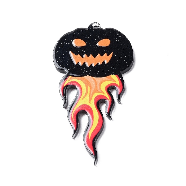 PandaHall Halloween Theme Opaque Printed Acrylic Big Pendants, Pumpkin, 54x27x2mm, Hole: 1.6mm Acrylic Pumpkin Black
PandaHall Halloween Theme Opaque Printed Acrylic Big Pendants, Pumpkin, 54x27x2mm, Hole: 1.6mm Acrylic Pumpkin Black