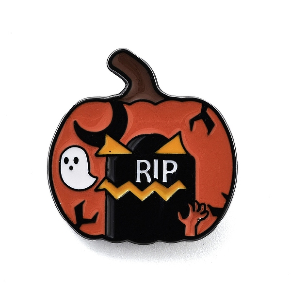 PandaHall Halloween Theme Black Alloy Brooches, Enamel Pins, Pumpkin, 25.5x24.5x1.5mm Alloy+Enamel Pumpkin Brown
PandaHall Halloween Theme Black Alloy Brooches, Enamel Pins, Pumpkin, 25.5x24.5x1.5mm Alloy+Enamel Pumpkin Brown