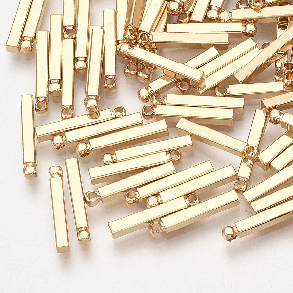 PandaHall Brass Bar Pendants, Rectangle, Real 18K Gold Plated, 15x2x2mm, Hole: 0.8mm Brass Rectangle
PandaHall Brass Bar Pendants, Rectangle, Real 18K Gold Plated, 15x2x2mm, Hole: 0.8mm Brass Rectangle