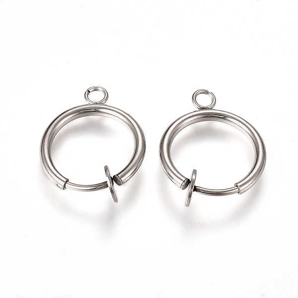 PandaHall 304 Stainless Steel Clip-on Earring Findings, For Non-pierced Ears, with Loop & Spring Findings, Stainless Steel Color...
PandaHall 304 Stainless Steel Clip-on Earring Findings, For Non-pierced Ears, with Loop & Spring Findings, Stainless Steel Color...