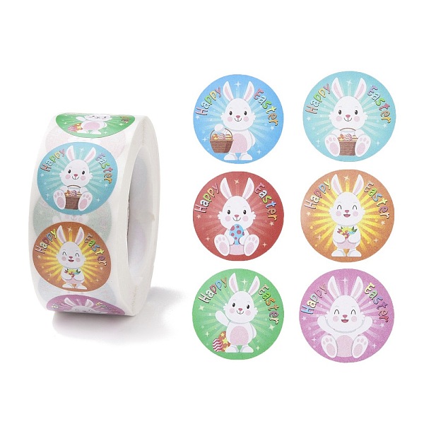 PandaHall Easter Theme Self Adhesive Paper Sticker Rolls, with Rabbit Pattern, Round Sticker Labels, Gift Tag Stickers, Mixed Color..., Multicolor
PandaHall Easter Theme Self Adhesive Paper Sticker Rolls, with Rabbit Pattern, Round Sticker Labels, Gift Tag Stickers, Mixed Color..., Multicolor