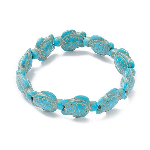 PandaHall Dyed Synthetic Turquoise Tortoise Beaded Stretch Bracelet for Kids, Turquoise, Inner Diameter: 1-7/8 inch(4.7cm) Synthetic..., Green
PandaHall Dyed Synthetic Turquoise Tortoise Beaded Stretch Bracelet for Kids, Turquoise, Inner Diameter: 1-7/8 inch(4.7cm) Synthetic..., Green
