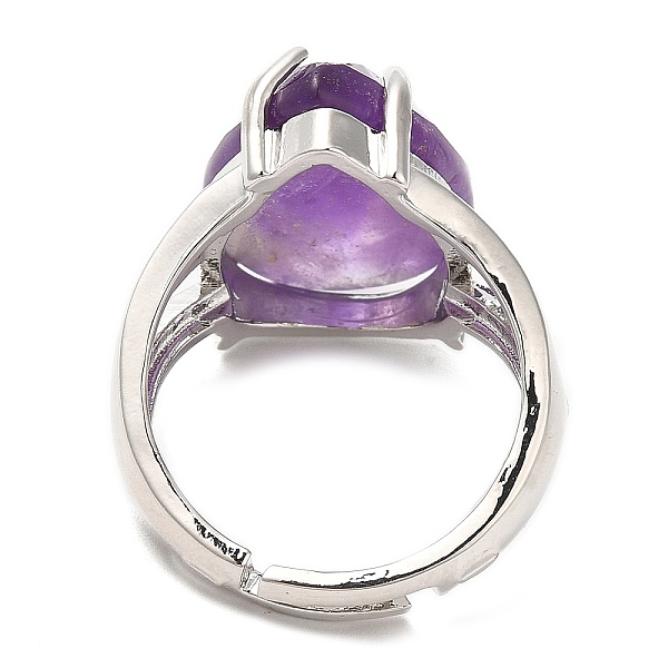 PandaHall Natural Amethyst Teardrop Adjustable Rings, Platinum Brass Ring, Lead Free & Cadmium Free, US Size 7(17.3mm) Amethyst Teardrop
PandaHall Natural Amethyst Teardrop Adjustable Rings, Platinum Brass Ring, Lead Free & Cadmium Free, US Size 7(17.3mm) Amethyst Teardrop
