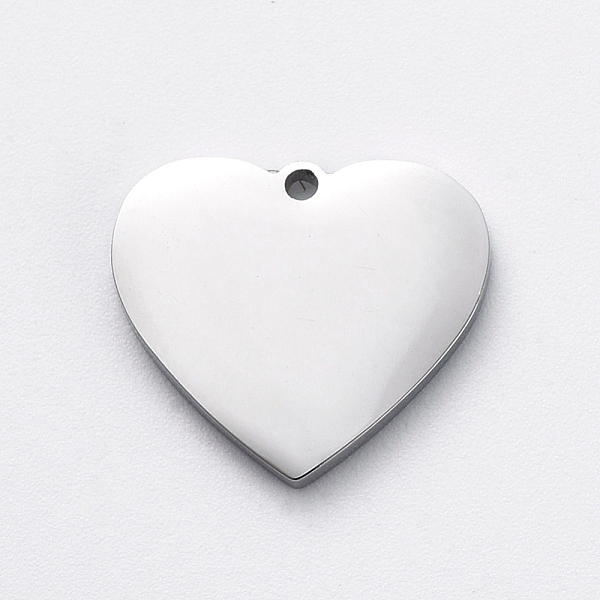 PandaHall 304 Stainless Steel Stamping Blank Tag Charms, Manual Polishing, Heart, Stainless Steel Color, 12x13x2mm, Hole: 0.8mm 304...
PandaHall 304 Stainless Steel Stamping Blank Tag Charms, Manual Polishing, Heart, Stainless Steel Color, 12x13x2mm, Hole: 0.8mm 304...