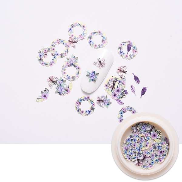 PandaHall Paper Cabochons, Nail Art Decorations Accessories, Flower and Butterfly, Lilac, 5.5~11.5x2.5~11.5x0.2mm, about 50pcs/box Paper..., Purple
PandaHall Paper Cabochons, Nail Art Decorations Accessories, Flower and Butterfly, Lilac, 5.5~11.5x2.5~11.5x0.2mm, about 50pcs/box Paper..., Purple