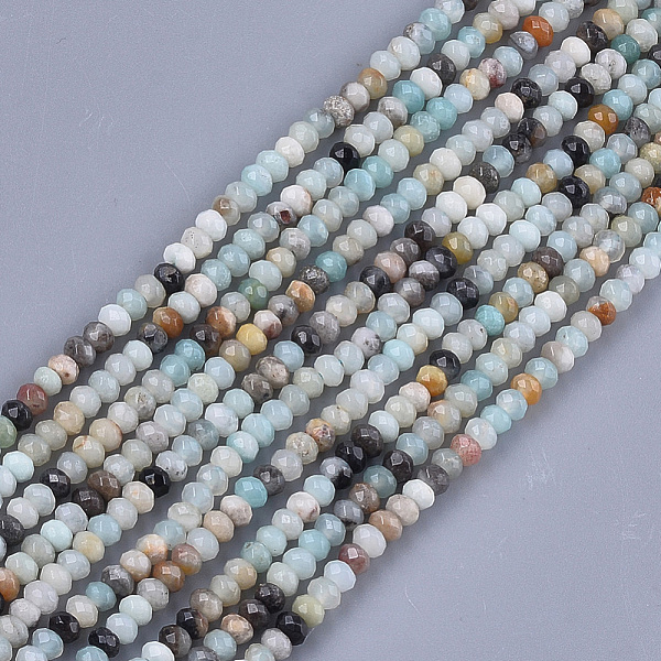 PandaHall Natural Flower Amazonite Beads Strands, Faceted, Rondelle, 3.5~4x2.5~3mm, Hole: 1mm, about 120~122pcs/strand, 14.9 inch~15.1 inch...
PandaHall Natural Flower Amazonite Beads Strands, Faceted, Rondelle, 3.5~4x2.5~3mm, Hole: 1mm, about 120~122pcs/strand, 14.9 inch~15.1 inch...