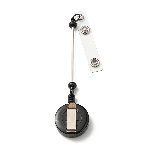 PandaHall Iron & Plastic Beadable Badge Reels, Retractable Badge Holders, Flat Round, Black, 200x32x14.5mm Iron Flat Round Black
PandaHall Iron & Plastic Beadable Badge Reels, Retractable Badge Holders, Flat Round, Black, 200x32x14.5mm Iron Flat Round Black