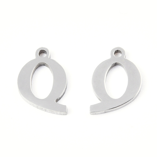 PandaHall 201 Stainless Steel Charms, Alphabet, Letter.Q, 9x7x1mm, Hole: 1mm 201 Stainless Steel Letter Q
PandaHall 201 Stainless Steel Charms, Alphabet, Letter.Q, 9x7x1mm, Hole: 1mm 201 Stainless Steel Letter Q