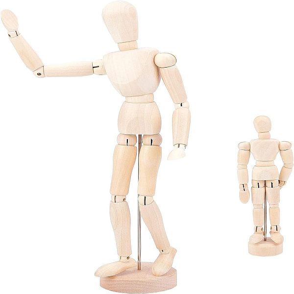 PandaHall OLYCRAFT 2pcs Artists Wooden Manikin Jointed Mannequin 13 & 5.6 Inches Moveable Wooden Manikin Figure with Flexible Joints for..., Orange
PandaHall OLYCRAFT 2pcs Artists Wooden Manikin Jointed Mannequin 13 & 5.6 Inches Moveable Wooden Manikin Figure with Flexible Joints for..., Orange