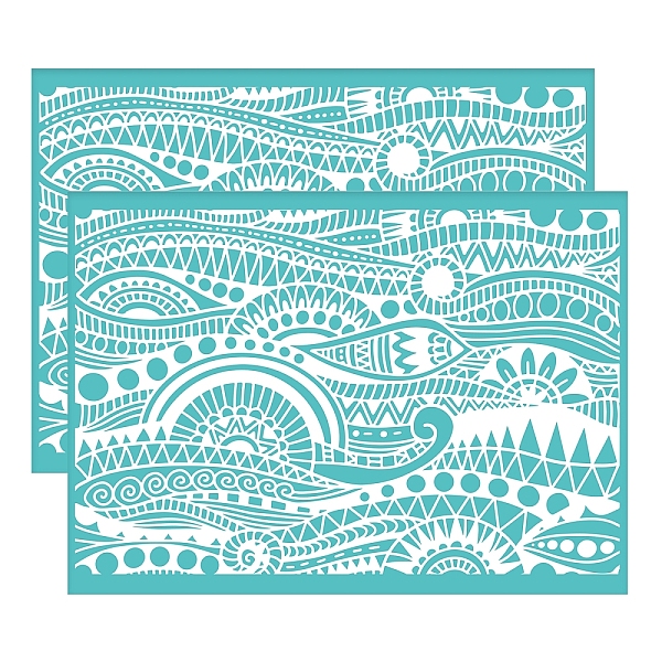 PandaHall OLYCRAFT 2pcs Self-Adhesive Silk Screen Stencils Ocean Themed Silk Screen Printing Stencil Ethnic Waves Reusable Mesh Stencils..., Green
PandaHall OLYCRAFT 2pcs Self-Adhesive Silk Screen Stencils Ocean Themed Silk Screen Printing Stencil Ethnic Waves Reusable Mesh Stencils..., Green