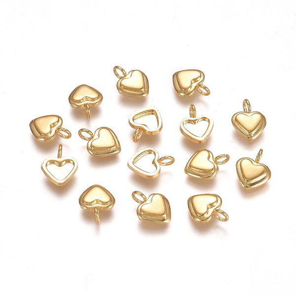 PandaHall 304 Stainless Steel Pendant Cabochon Settings, Heart, Golden, Tray: 4x5.5mm, 10x7x2.2mm, Hole: 2mm 304 Stainless Steel Heart
PandaHall 304 Stainless Steel Pendant Cabochon Settings, Heart, Golden, Tray: 4x5.5mm, 10x7x2.2mm, Hole: 2mm 304 Stainless Steel Heart