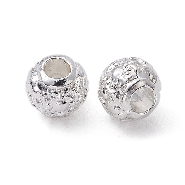 PandaHall Alloy Beads, Long-Lasting Plated, Round, Silver, 8x7mm, Hole: 1.4mm Alloy Round
PandaHall Alloy Beads, Long-Lasting Plated, Round, Silver, 8x7mm, Hole: 1.4mm Alloy Round