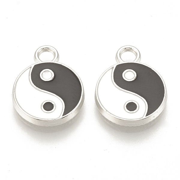 PandaHall Feng Shui Alloy Enamel Pendants, Cadmium Free & Lead Free, Gossip/Yin Yang, Platinum, 16x12x2mm, Hole: 2mm Alloy+Enamel Others..., Multicolor
PandaHall Feng Shui Alloy Enamel Pendants, Cadmium Free & Lead Free, Gossip/Yin Yang, Platinum, 16x12x2mm, Hole: 2mm Alloy+Enamel Others..., Multicolor