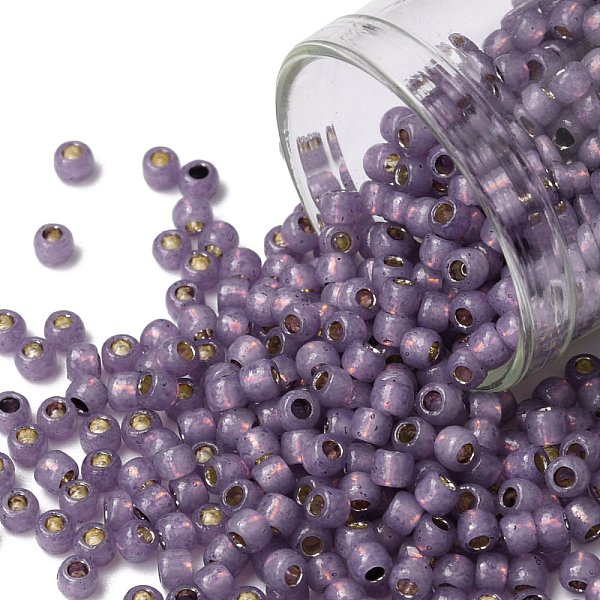 PandaHall TOHO Round Seed Beads, Japanese Seed Beads, (PF2108) PermaFinish Lavender Opal Silver Lined, 8/0, 3mm, Hole: 1mm, about..., Purple
PandaHall TOHO Round Seed Beads, Japanese Seed Beads, (PF2108) PermaFinish Lavender Opal Silver Lined, 8/0, 3mm, Hole: 1mm, about..., Purple