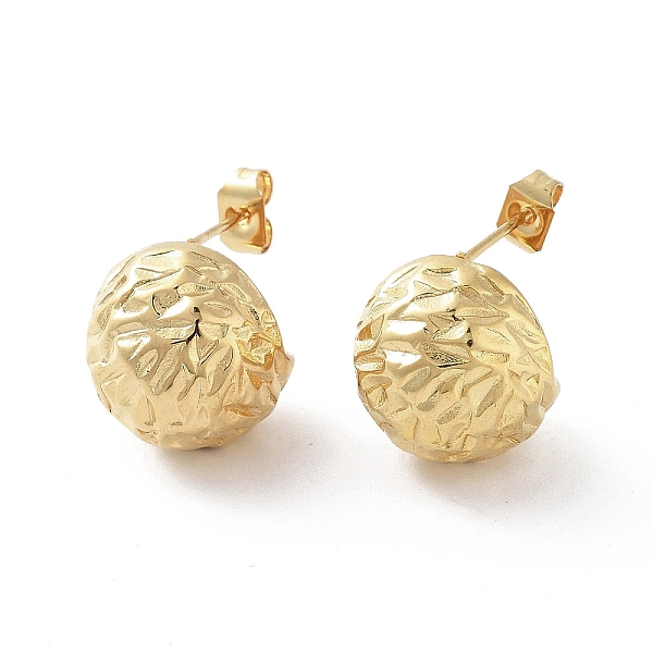 PandaHall Vacuum Plating 304 Stainless Steel Stud Earrings, Textured Round Half Hoop Earrings, Golden, 13.5x13.5mm 304 Stainless Steel Round
PandaHall Vacuum Plating 304 Stainless Steel Stud Earrings, Textured Round Half Hoop Earrings, Golden, 13.5x13.5mm 304 Stainless Steel Round