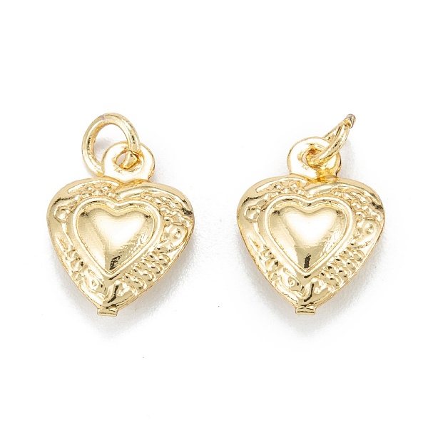 PandaHall Brass Charms, Long-Lasting Plated, with Jump Ring, Heart, Real 18K Gold Plated, 12x9x3mm, Jump Ring: 4x1mm, 2.5mm Inner Diameter...
PandaHall Brass Charms, Long-Lasting Plated, with Jump Ring, Heart, Real 18K Gold Plated, 12x9x3mm, Jump Ring: 4x1mm, 2.5mm Inner Diameter...