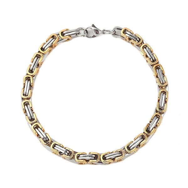 PandaHall 304 Stainless Steel Byzantine Chain Bracelets for Men, Golden & Stainless Steel Color, 8-5/8~8-7/8 inch(22~22.5cm), 5mm 304...
PandaHall 304 Stainless Steel Byzantine Chain Bracelets for Men, Golden & Stainless Steel Color, 8-5/8~8-7/8 inch(22~22.5cm), 5mm 304...