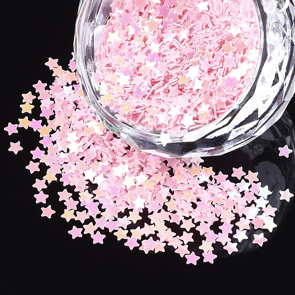 PandaHall Shining Nail Art Glitter, Manicure Sequins, DIY Sparkly Paillette Tips Nail, Star, Pink, 2.5x2.5x0.3mm Plastic Star Pink
PandaHall Shining Nail Art Glitter, Manicure Sequins, DIY Sparkly Paillette Tips Nail, Star, Pink, 2.5x2.5x0.3mm Plastic Star Pink