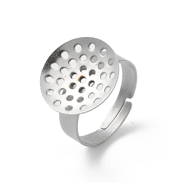 PandaHall 304 Stainless Steel Sieve Ring Settings, Round, Stainless Steel Color, Inner Diameter: 18mm, Tray: 16mm 304 Stainless Steel
PandaHall 304 Stainless Steel Sieve Ring Settings, Round, Stainless Steel Color, Inner Diameter: 18mm, Tray: 16mm 304 Stainless Steel