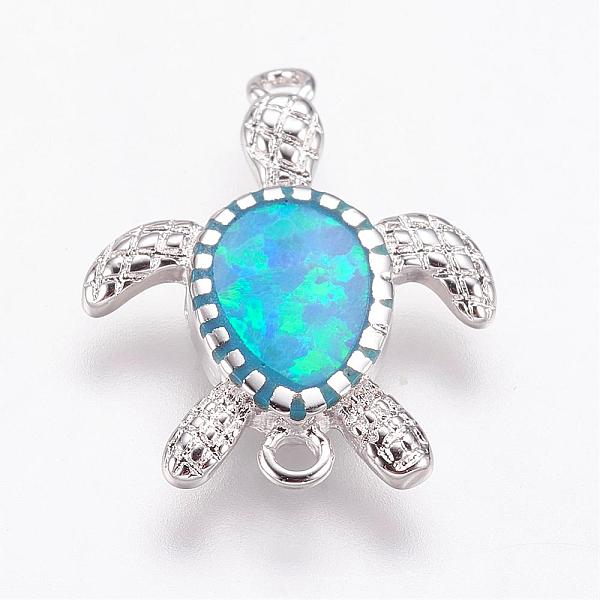 PandaHall Synthetic Opal Links connectors, with Brass Findings, Turtle, Platinum, 17x13.5x2mm, Hole: 1mm Brass Tortoise Blue
PandaHall Synthetic Opal Links connectors, with Brass Findings, Turtle, Platinum, 17x13.5x2mm, Hole: 1mm Brass Tortoise Blue