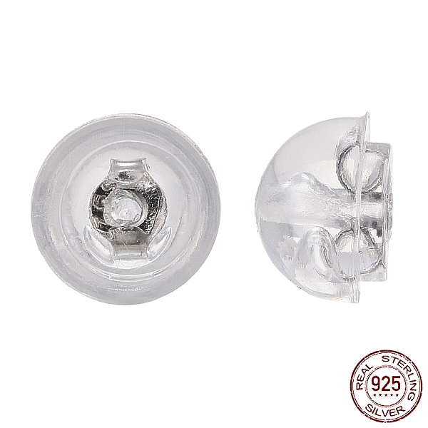 PandaHall 925 Sterling Silver Ear Nuts, with 925 Stamp, Silver, 5.5x4mm, Hole: 0.8mm Sterling Silver
PandaHall 925 Sterling Silver Ear Nuts, with 925 Stamp, Silver, 5.5x4mm, Hole: 0.8mm Sterling Silver