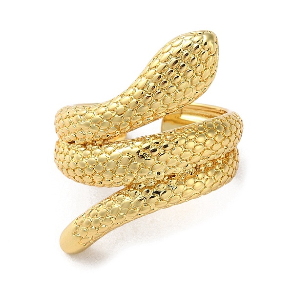 PandaHall Rack Plating Brass Open Cuff Rings, Snake, Cadmium Free & Lead Free, Real 18K Gold Plated, Inner Diameter: 17.6mm Brass Snake
PandaHall Rack Plating Brass Open Cuff Rings, Snake, Cadmium Free & Lead Free, Real 18K Gold Plated, Inner Diameter: 17.6mm Brass Snake