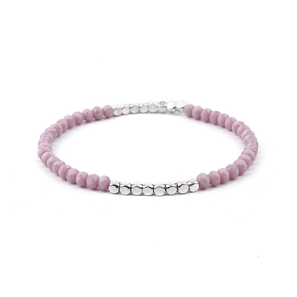 PandaHall Gold-tone Miyuki Elastic Crystal Beaded Bracelet with Acrylic Tube Beads Other Purple
PandaHall Gold-tone Miyuki Elastic Crystal Beaded Bracelet with Acrylic Tube Beads Other Purple